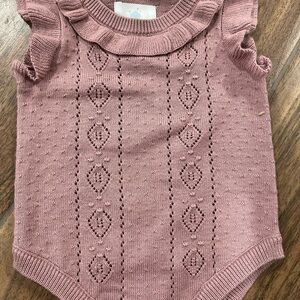 Cloud Island Knit Baby Onesie 0-3M